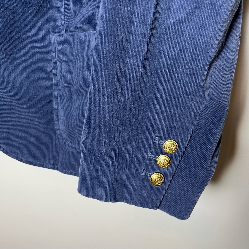 Talbots Plus size Corduroy Steel blue Blazer- 22 - Picture 4 of 11